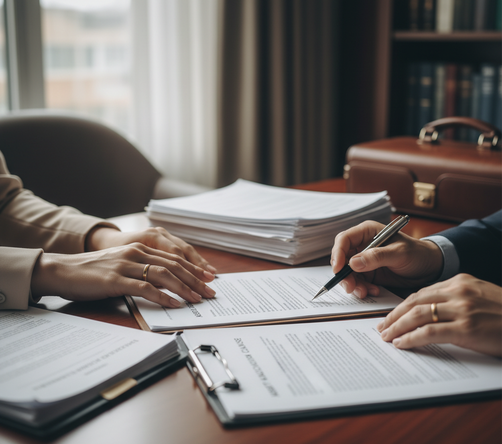 Persona consultando con un abogado sobre cómo salir del Veraz.