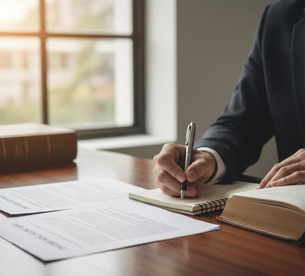 Manos sosteniendo informe crediticio limpio o libre de deuda del Veraz.