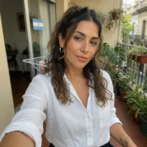 Profesional sonriente en oficina de Abogados CABA